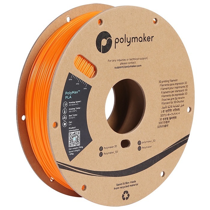 フィラメント PolyMax PLA (1.75mm, 0.75kg) Orange