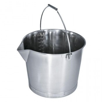 大屋 18-8 口付バケツ本体（ベース付） 20L AA1057