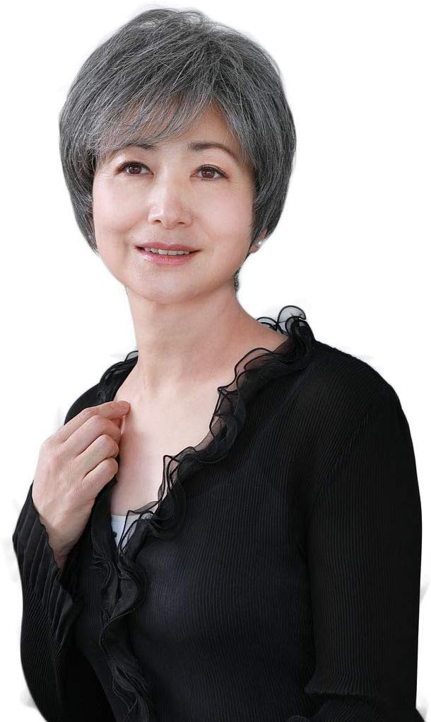 オールウィッグミセスミニマムショート耐熱ダークグレイヘア