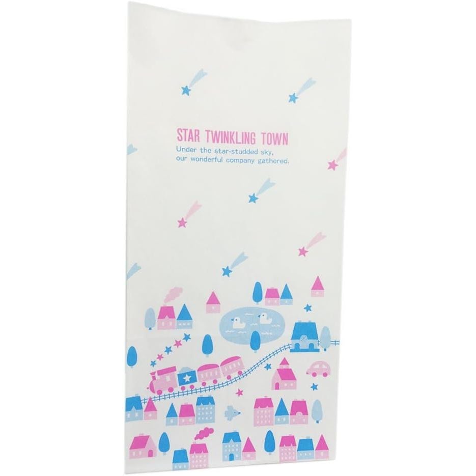 （まとめ買い）シモジマ HEIKO 紙袋 角底袋 No.8 ポッポ 100枚 幅155xマチ95x高320mm 004051800 [x3セット]