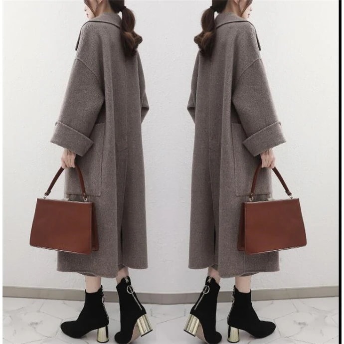 コート秋冬 気質 カシミヤコート レディース スーパーロングコート コート 冬 通勤 ロング丈 チェスターコート
