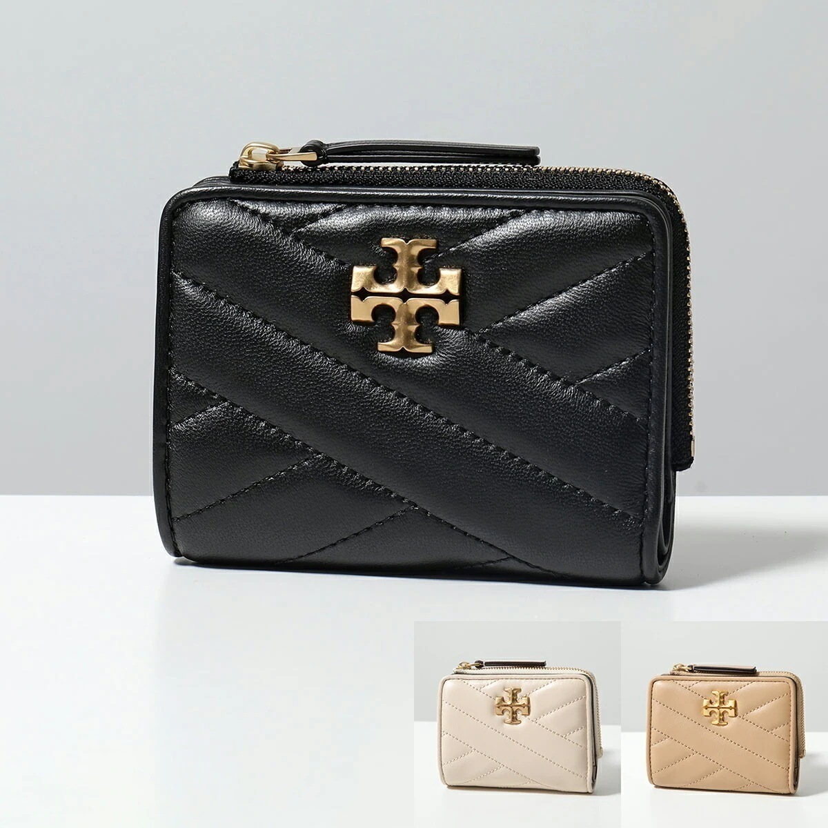 TORY BURCH トリーバーチ 二つ折り財布 KIRA キラ 153121 レディース キルティングレザー ミニ財布 ダブルT カラー4色