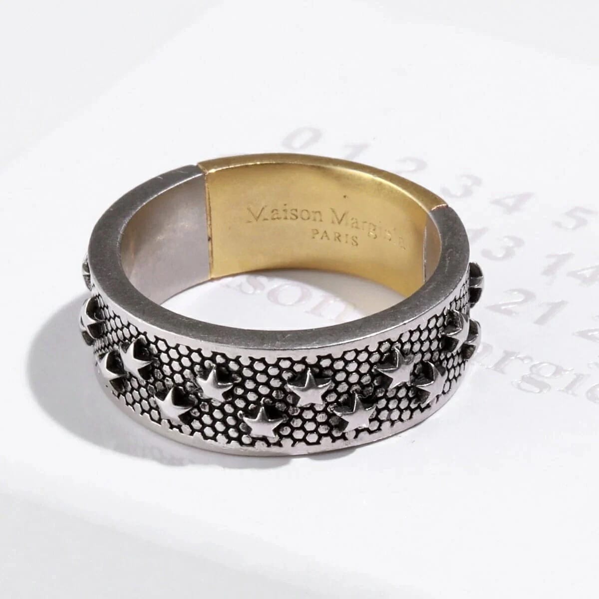 MAISON MARGIELA メゾンマルジェラ リング SM1UQ0097 P6476 メンズ スター ロゴ アクセサリー 指輪 965 【mega】