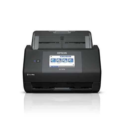 EPSON DS-787W シートフィードスキャナー 4.3型操作パネル搭載 スキャンして送信 両面同時読み取り対応 Windows Mac対応