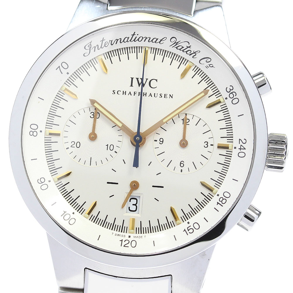 IWC IWC SCHAFFHAUSEN 3727-003 GST メカニカルクォーツ クロノグラフ クォーツ メンズ 良品 保証書付き_805491【中古】 207,400円