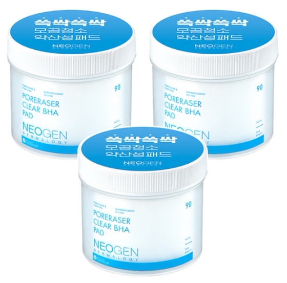 ポアレーザー クリア BHA モンパッド 160ml（90枚入）×3個セット