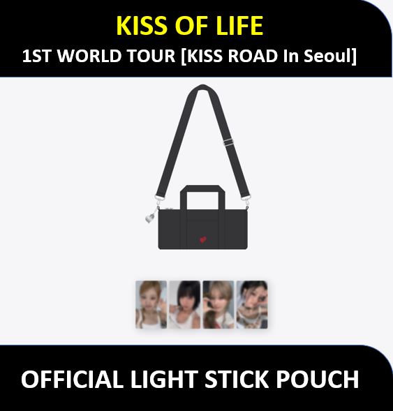 【KISS OF LIFE】 - (OFFICIAL LIGHT STICK POUCH) 1ST WORLD TOUR [KISS ROAD In Seoul]