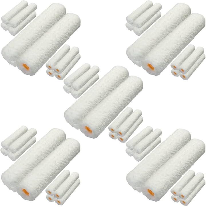 塗装ローラー マイクロファイバー スモール ペイント ペンキ 用品 6インチ 14ミリ 50本入り(ホワイト) 5,551円