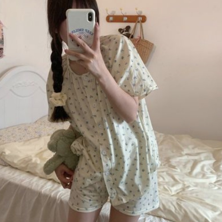 ルームウェア パジャマ 部屋着 寝巻き ナイトウェア ショート ショート丈 袖あり 半袖 かわいい 大人可愛い きれいめ シンプル カジュアル 大人 上品 おしゃれ お洒落 かっこいい レトロ