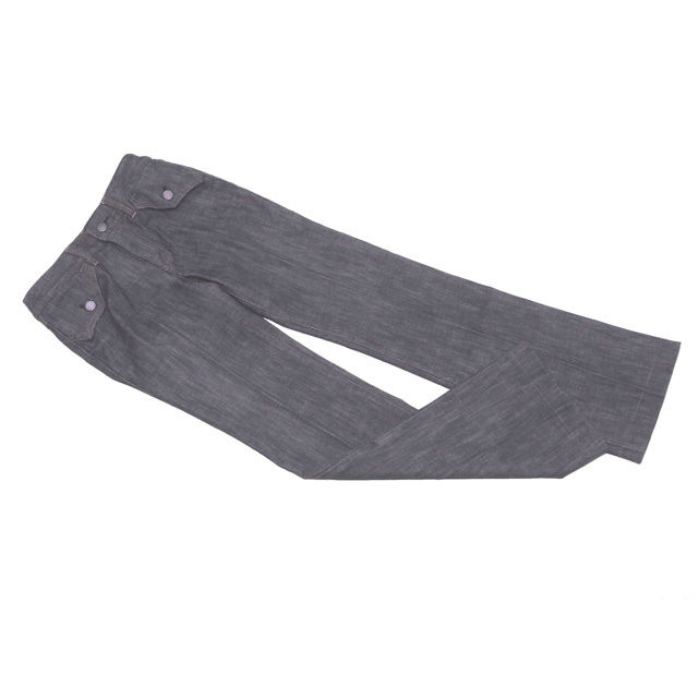 ジーンズ センタープレス ブラックデニム 36サイズ ブラック系 中古