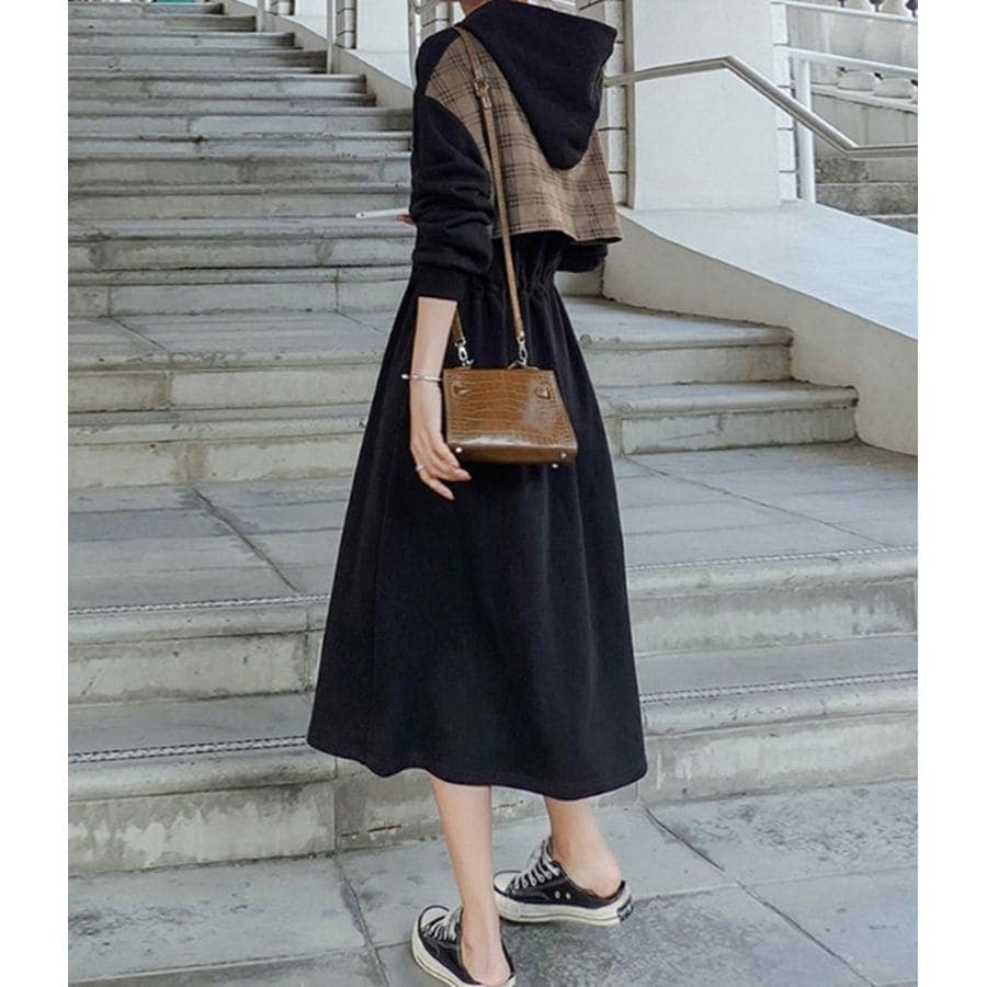 安いワンピース 長袖 レディース スプリング パーカー フレンチ 10125 価格が下がった