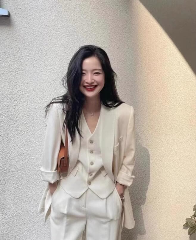 再入荷品リクルートスーツ パンツスーツ レディーススーツ 女性スーツ 3点スーツセット ビジネススーツ 長袖 カジュアル 七五三 フォーマル スリム ボトムス セットアップ ジャケット パンツ 入学式