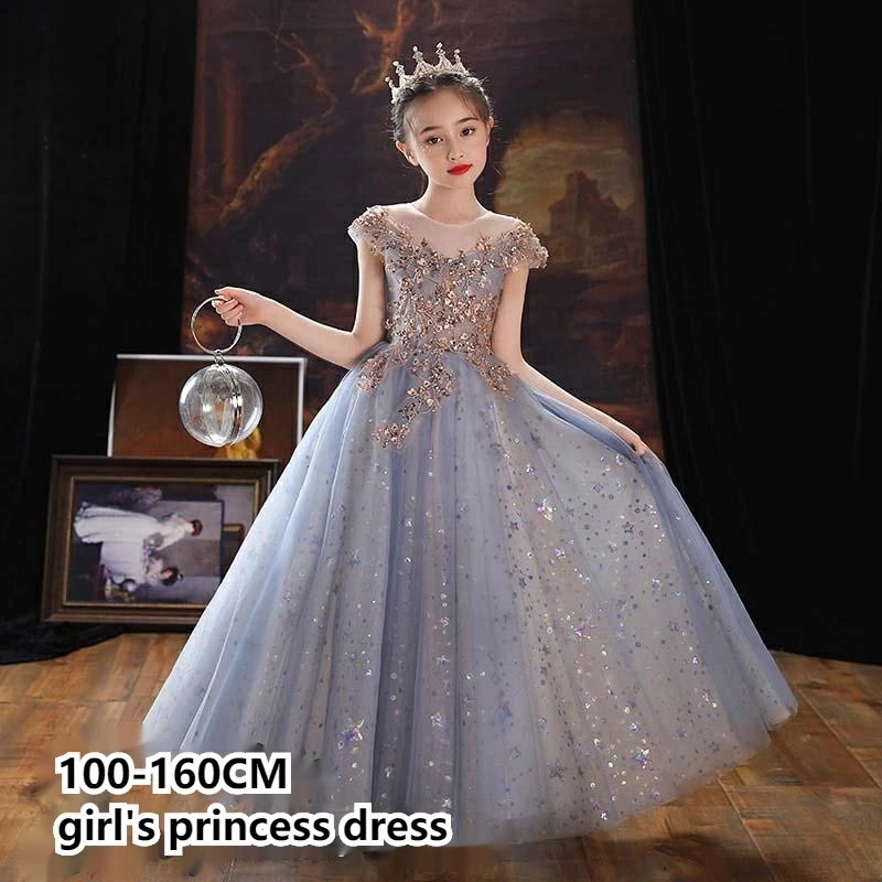 子供ドレス 女の子 ピアノ 発表会 レースドレス ワンピース 子供 ドレス ロングドレス ショートドレス キッズ ワンピース お姫様 プリンセスドレス 結婚式 七五三 ジュニア プレゼント フォーマル