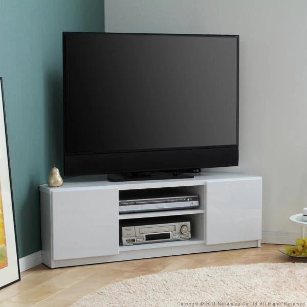 テレビ台 コーナー 設置 隅 角 置き場 端っこ 幅 110cm テレビボード ローボード TV台 TVボード 背面収納 コード 配線 隠す キャスター 引出し 可動棚 オープン