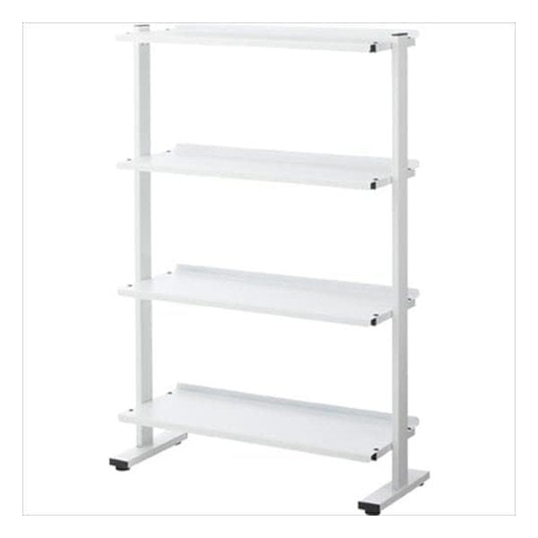 2WAYラック4D ホワイト W80.5×D31×H119.5/125 DIS-74WH