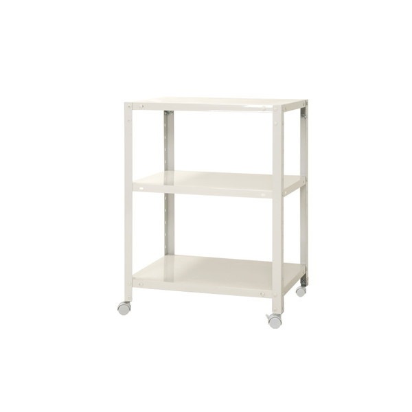 キタジマ 51070023301 NSTR-K233 ホワイト [スマートラック 3段 キャスター付] メーカー直送