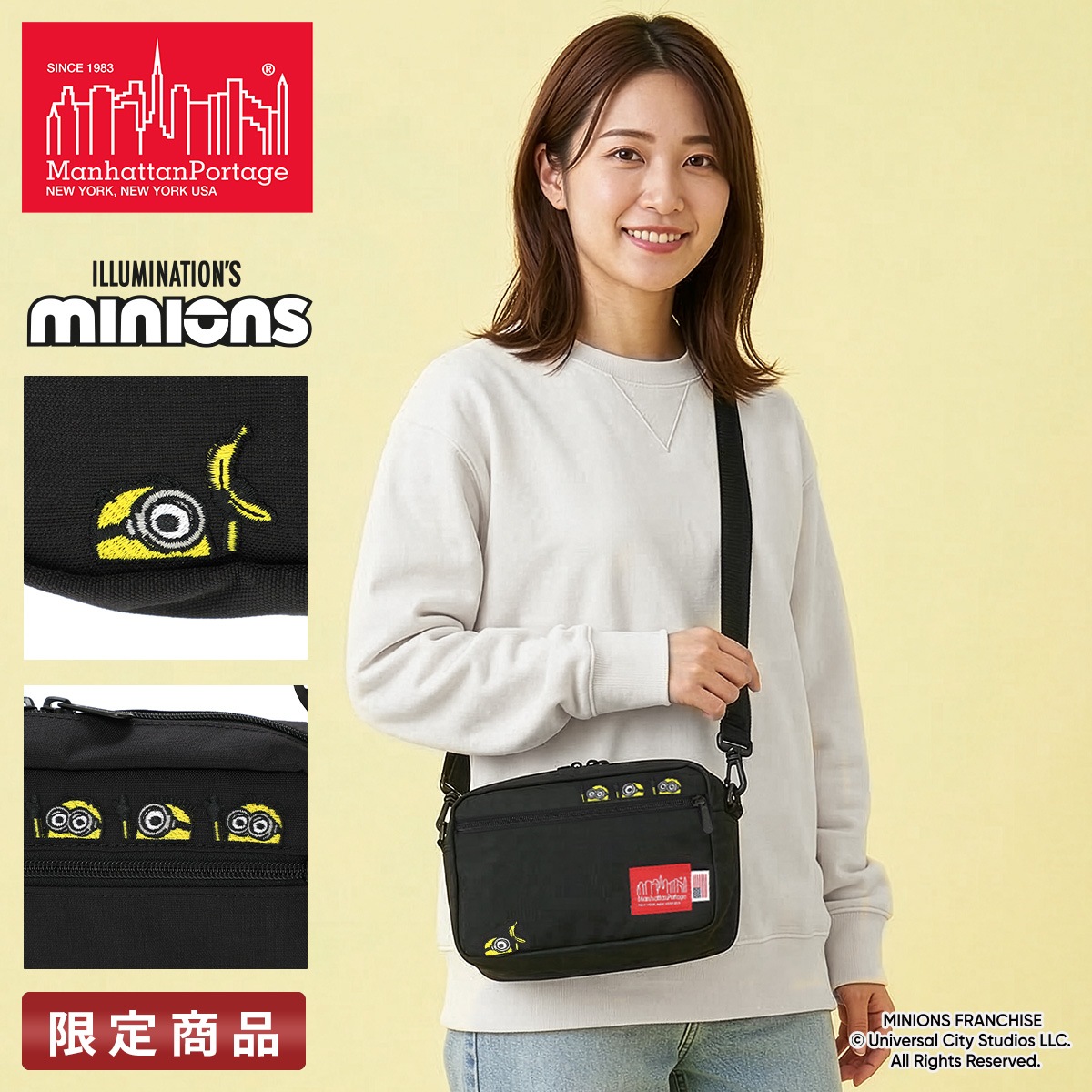 ミニオンズ コラボ ショルダーバッグ ブランド グッズ 斜めがけ Manhattan Portage MINIONS MP1404L2MNO