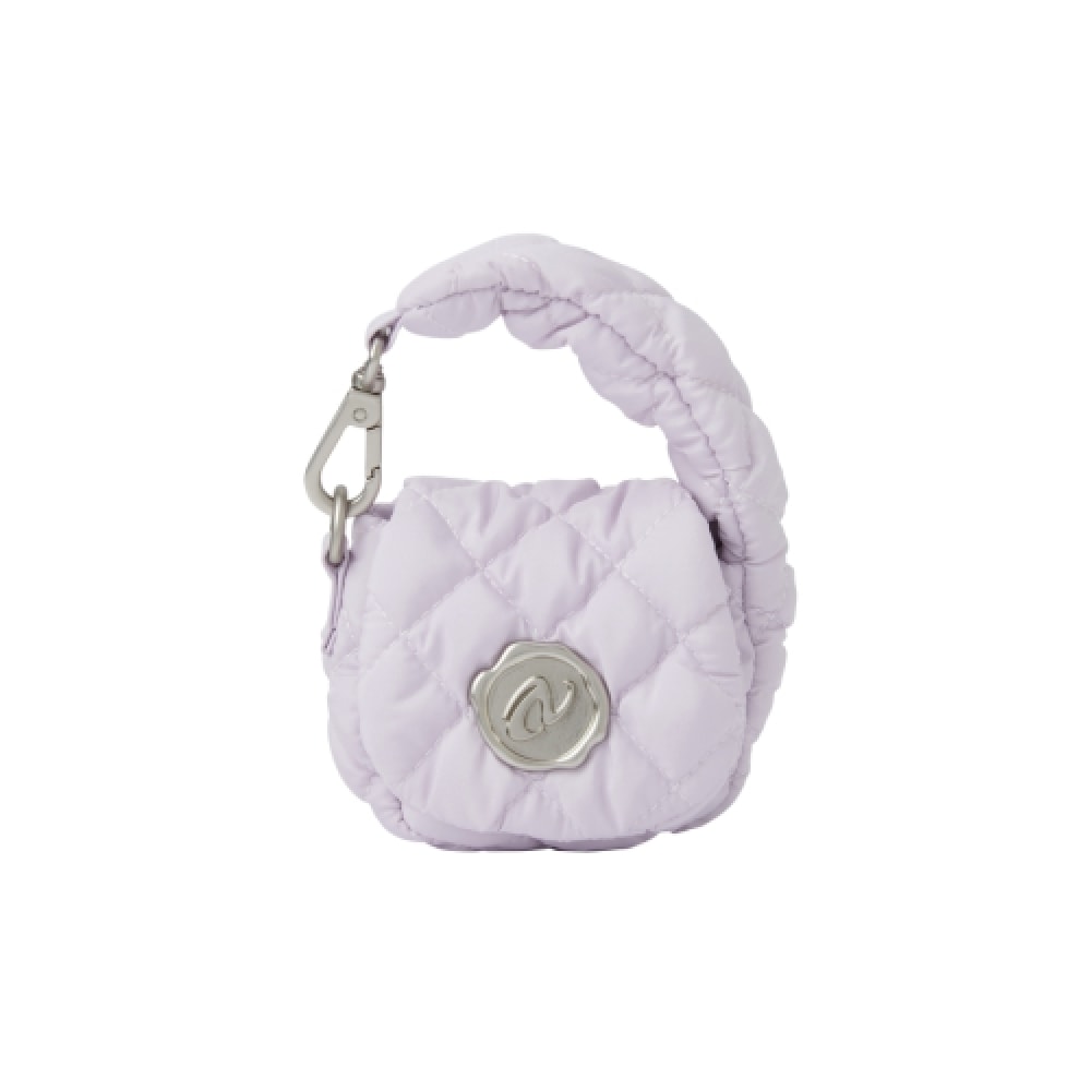 NERDY スタンプミニキルトバッグライトパープル