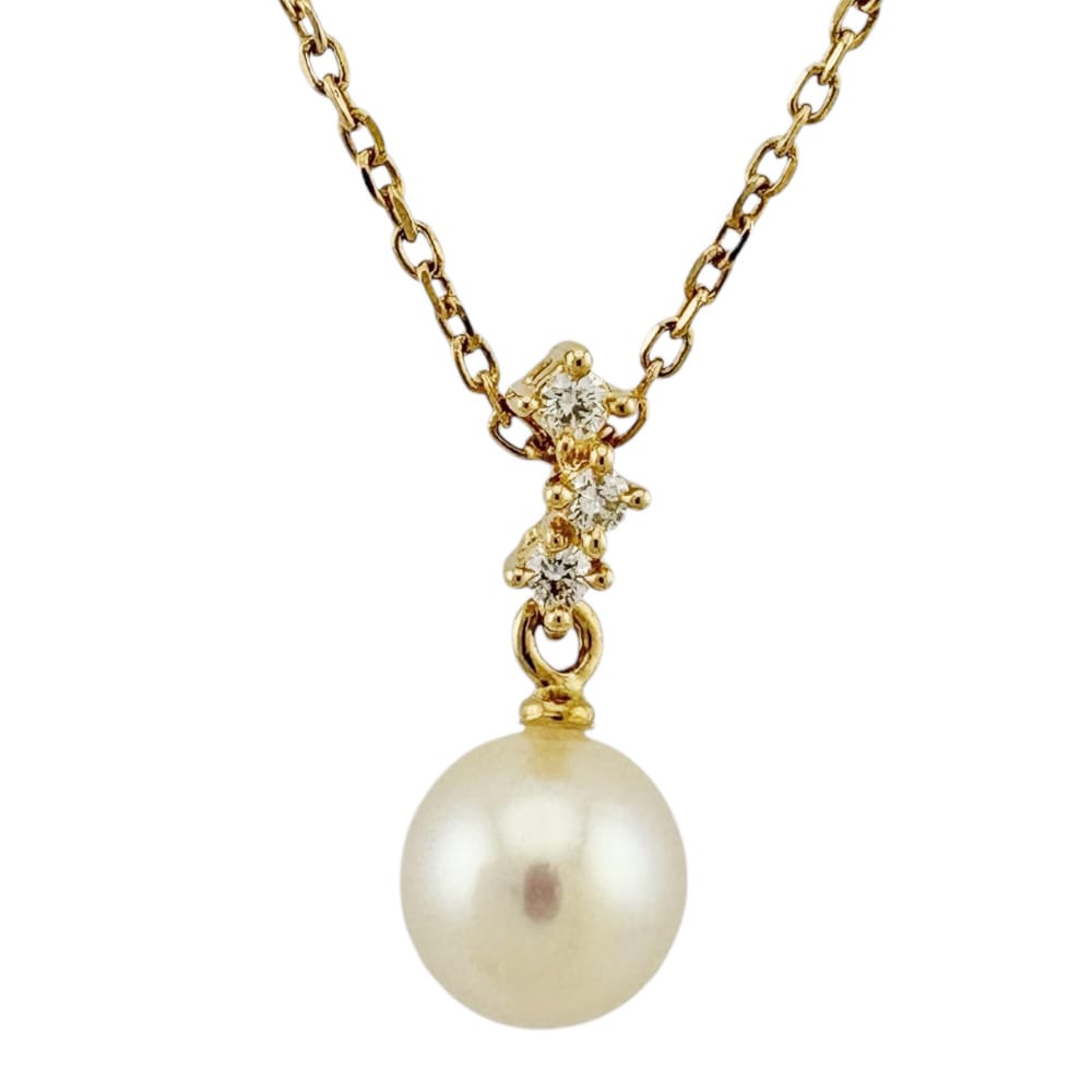 タサキ ネックレス 18金 K18イエローゴールド アコヤパール TASAKI 中古 美品 35,750円