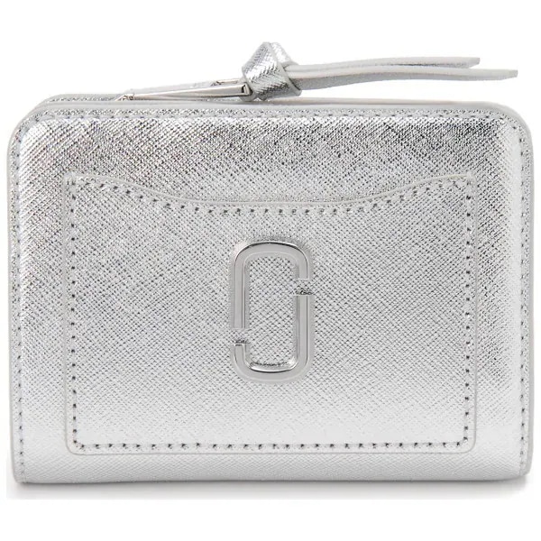 マークジェイコブス 二つ折り財布 シルバー 2F4SMP065S02 040 MINI COMPACT WALLET SILVER 並行輸入品