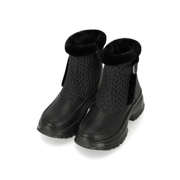 軽量クッション起毛パッド入り防寒女性用ブーツ 1XWA73XQ_GN