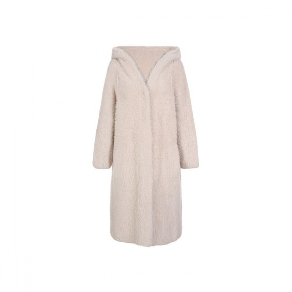 (カンパニア) フェイクファーフード付きカーディガン_CABW0-WSC010