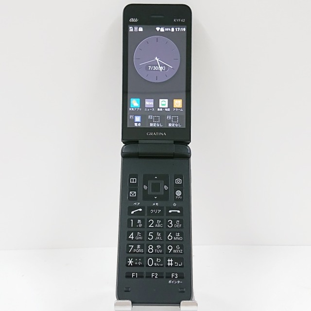 GRATINA KYF42 au ブラック 送料無料 本体 c13773 【中古】