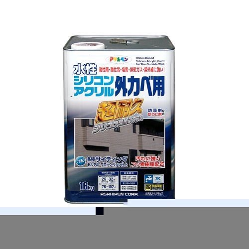 水性シリコンアクリル外かべ用 アイボリー 16KG