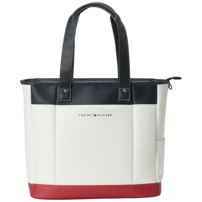 トミーヒルフィガー　ゴルフ用品 トートバッグFACETHMG6ST1ホワイト　THMG6ST1_26SS