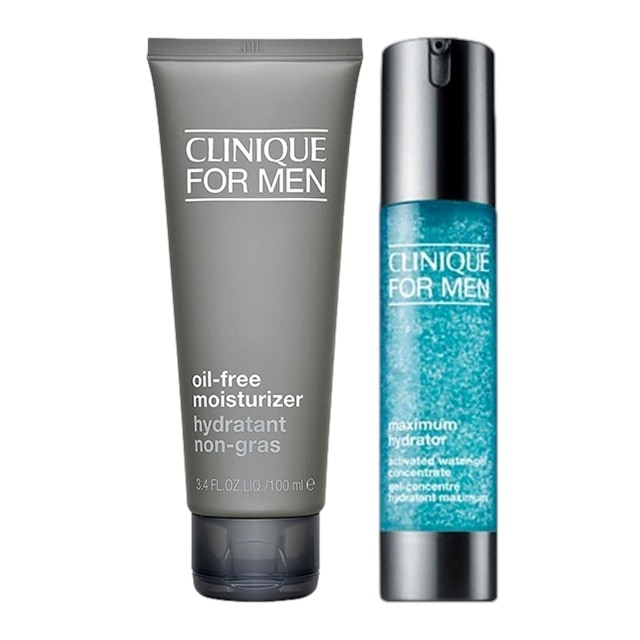 クリニーク フォーメン 2点セット オイルフリーモイスチャライザー 100ml ＋ MX ハイドレーター ウォーター ジェル コンセントレート 48ml