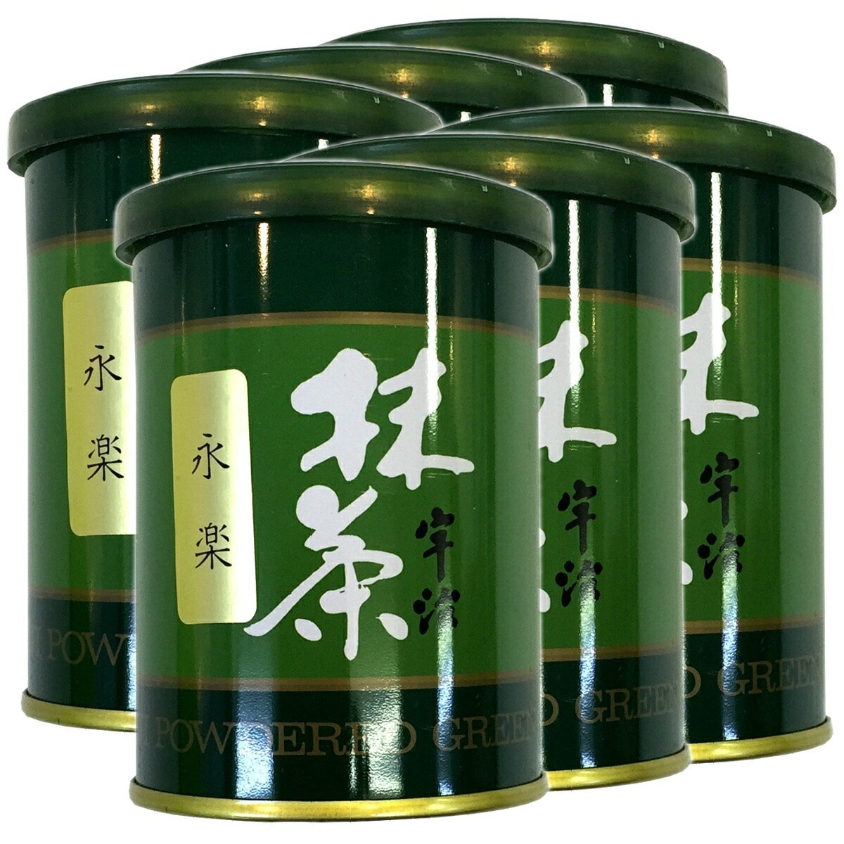 高級宇治抹茶 抹茶 粉末 永楽 40g6缶セット 京都宇治の粉末のお抹茶です！ 製菓用などにもご使用できます！ 抹茶 粉末 高級 国産 ギフト プレゼント お中元 敬老の日 2025 プチギフト お茶