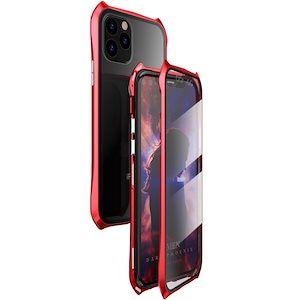 iphone11 iphone11pro iphone11promax ケース マグネット バットマンデザイン フルカバー 両面保護ケース 磁気止め 全面ガラス バンパー アルミ