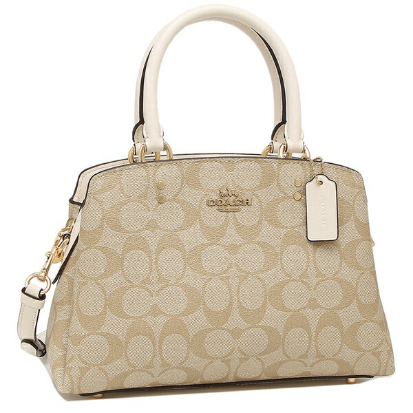 ハンドバッグ ショルダーバッグ シグネチャー ミニサイズ ベージュ ホワイト 91494 IMDQC アウトレット