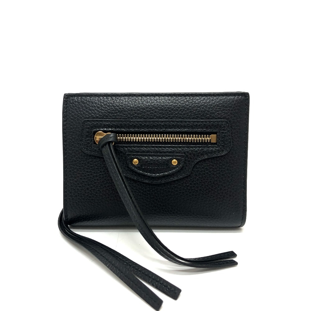 2つ折り財布 650846 ネオクラシック NEOCLASSIC 財布 ウォレット コンパクトウォレット レザー ブラック