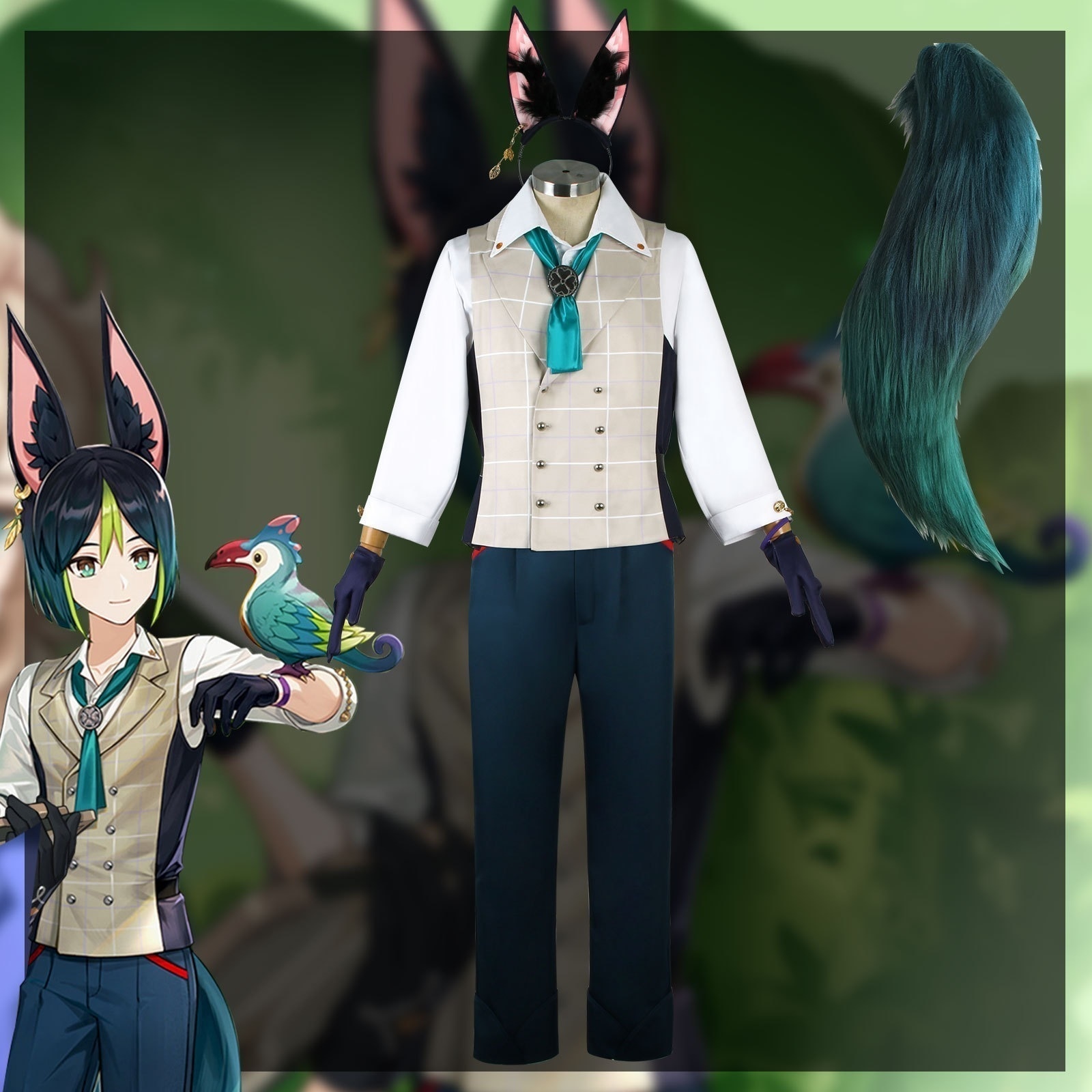 元神cos服晨光連動提納里新作コスプレ須弥ゲームアニメ衣装フルセットc服