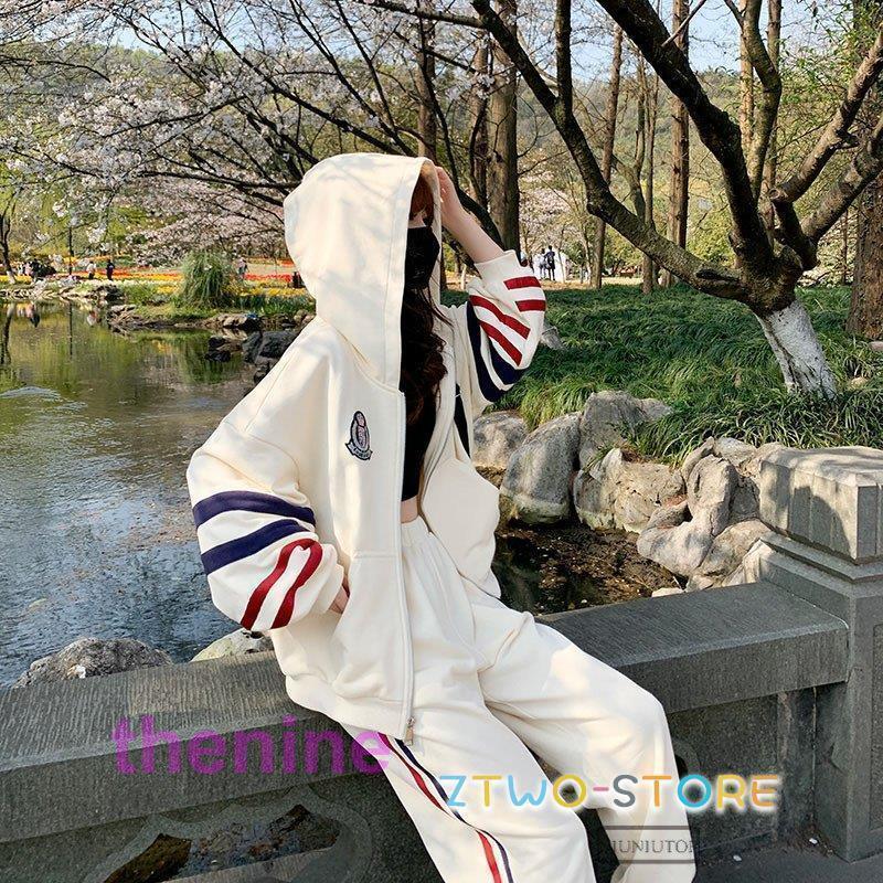 スウェット上下 レディース フード付き ジャージ アップ 上下 スポーツウェア 運動着 部屋着 長袖 ウェア 外出 ャマ