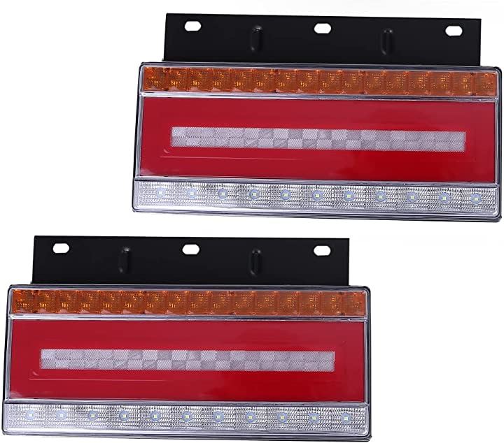 Avan Knight トラック 24V LED ライト テール ランプ 流れる シーケンシャル ウインカー 左右 セット スモール ブレーキ(パターン4)