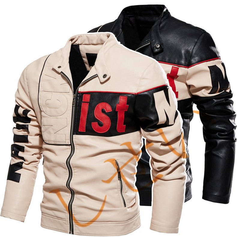 バイクジャケット　ライダース革ジャケット　レザージャケット　革ジャケット メンズ　 PUレザー カジ