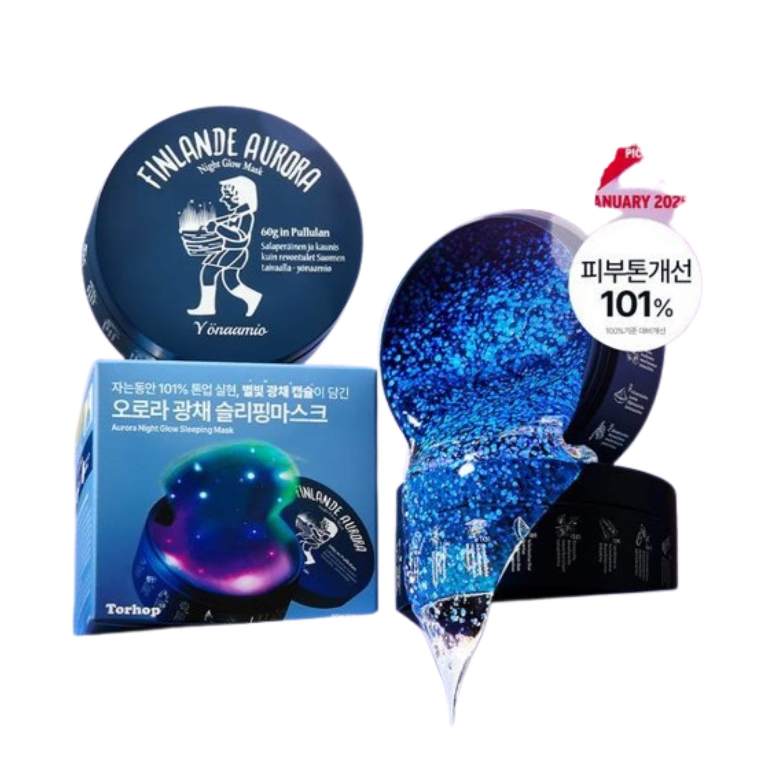 オーロラ星明かり光彩スリーピングマスク 60g #弾力トーンアップ