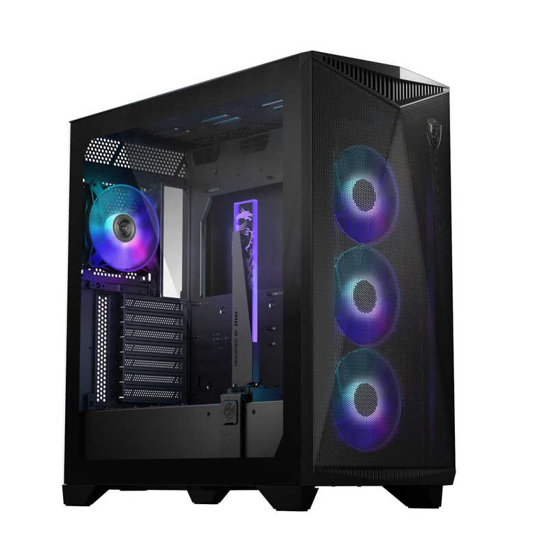 MSI　PCケース［ATX /Micro ATX /Extended ATX /Mini-ITX］ブラック　MPGGUNGNIR300RAIR