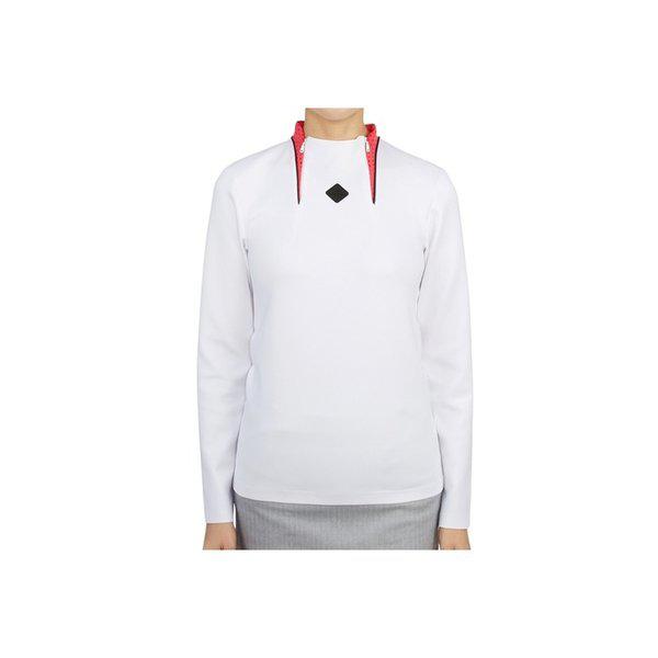 J.LINDEBERG スクラッチ ゴルフウェア 女性 ハーフジップ 長袖Tシャツ AWJS06569 0000