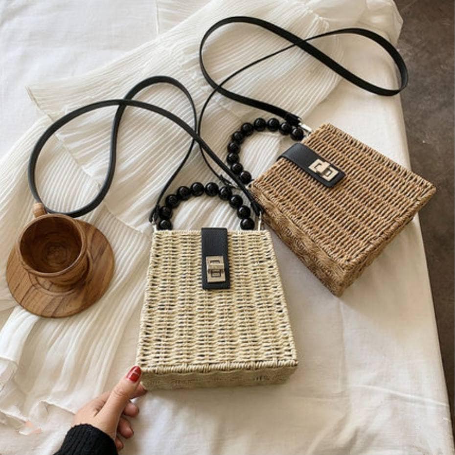 バッグ カバン かばん 鞄 レディースバッグ ショルダーバッグ ハンドバッグ ミニバッグ 便利 斜めがけ 斜め掛け 肩がけ 肩掛け コンパクト マチ広 四角 BOX型 ポリエステル かご カゴ