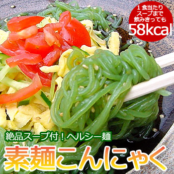 こんにゃくそうめん徳用セット 2 (40袋入) 素麺 ソーメン つゆ付 ダイエット