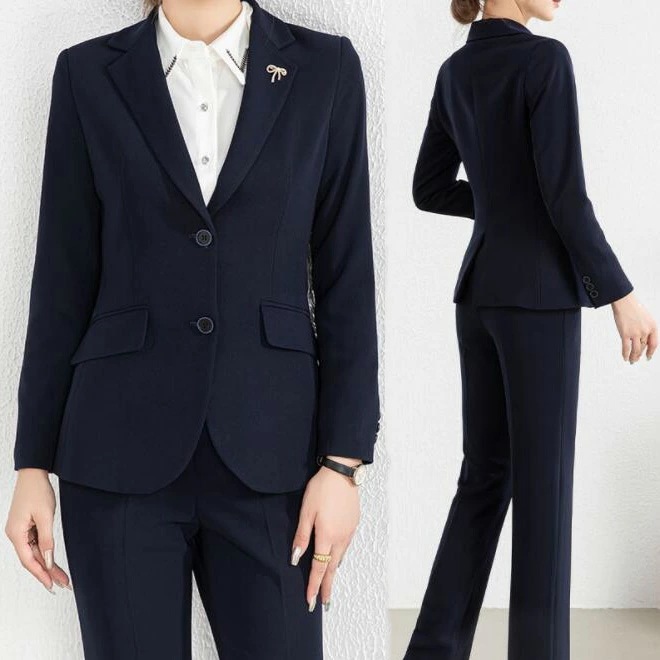 リクルートスーツ 事務服 通勤 就職活動 レディース パンツスーツ きれいめ 女性用 スーツセット ビジネススーツ 細身 春秋 2点セット ジャケット パンツ 可愛い オフィス OL スーツ フォーマ