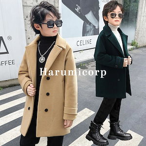 コート キッズ男の子 子供服 トレンチコート ロングコート アウター 韓国子供服 ジュニア トップス ジャケット 子ども服 ベビー服 おしゃれ 可愛い 誕生日 プレゼント 通学 通園 160cm