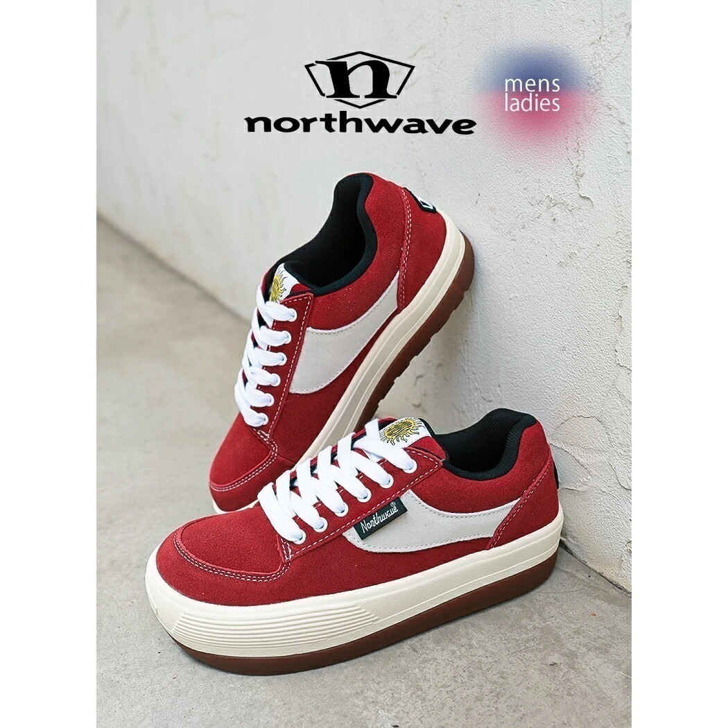 NORTHWAVE ノースウェーブ エスプレッソ スエード スニーカー ESPRESSO SUEDE RED/WHITE ( 赤 レッド 白 ホワイト 国内正規品 レディース メンズ 厚底 NW-00