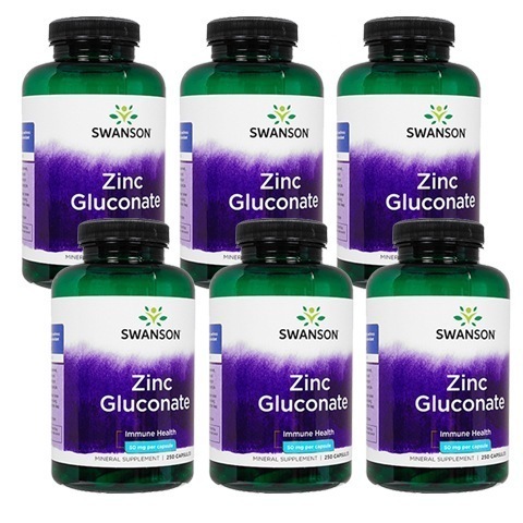スワンソン グルコン酸亜鉛 50mg 250錠 1本 (旧商品名：ジンク) 海外直送 ヤマト国際便