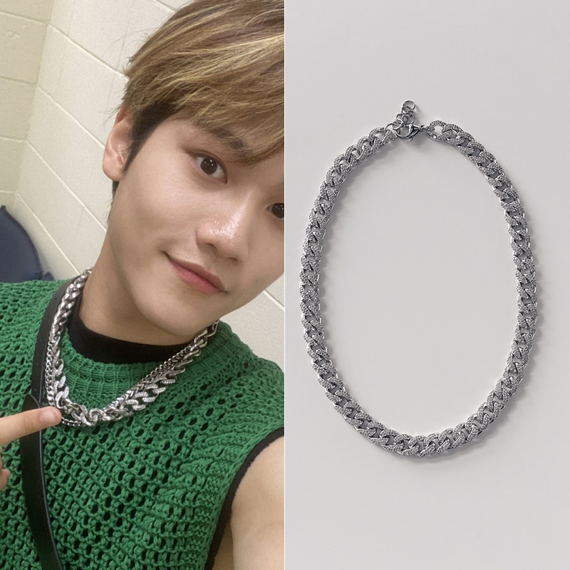 [MCNDミンジェ着用] ボールドキューネックレス 韓国ファッション 韓国人気アイドルアクセサリー