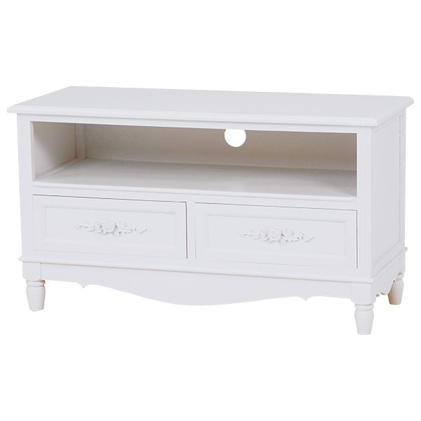 テレビ台 32型対応 幅80 引出し2杯 リビング収納 テレビボード AVボード エレガント 姫系