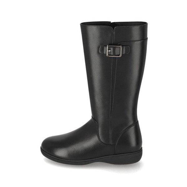 軽量天然皮革ファーハーフ女性ブーツ 2XWH10XM-GN